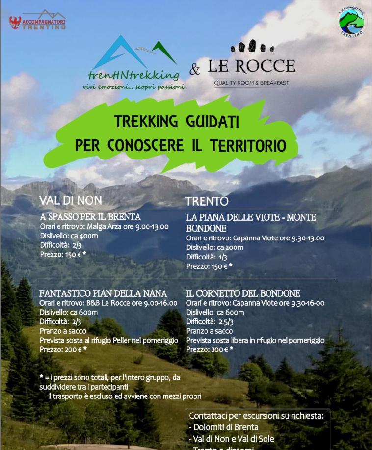 Le Rocce Val Di Non - Quality Room & Breakfast Tassullo Exteriör bild